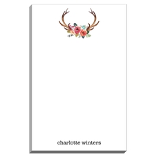 White Decorated Antler Notepads