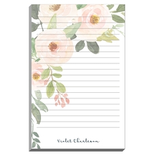 Watercolor Corner Roses Notepads