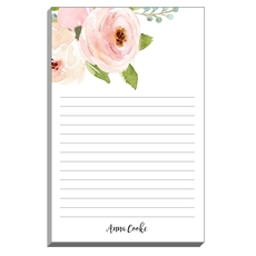 Pink Corner Roses Notepad