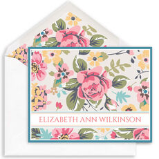 Floral Garden Folded Note Cards