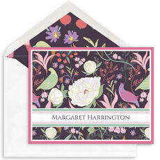 Ornate Birds Folded Note Cards