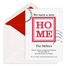 Home Stamp Moving Announcements