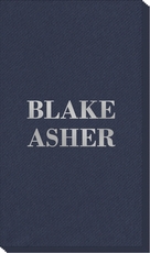 Two Bold Names Linen Like Guest Towels