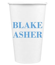 Two Bold Names Paper Coffee Cups