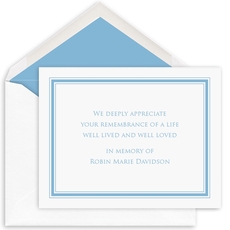 Triple Frame Flat Sympathy Note Cards