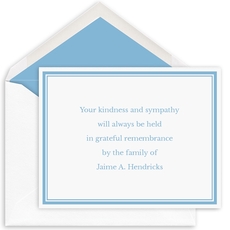 Simple Frame Flat Sympathy Cards