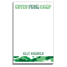 Green Camo Camp Notepads