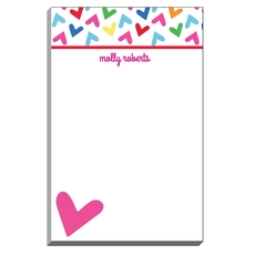 Rainbow Hearts Notepads