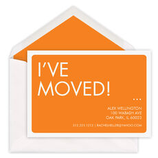 Colorful Bold I've Moved Moving Announcements