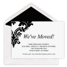 Damask Moving Announcements