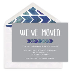 Grey Arrow We've Moved Moving Announcements