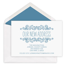 Woodcut Scroll Your Text Moving Announcements