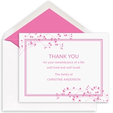 Graceful Branches Flat Sympathy Note Cards