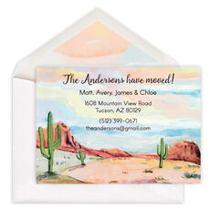 Serene Desert Moving Announcements