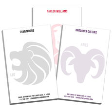 Large Zodiac Design Notepads