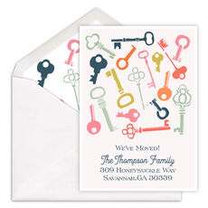 Assorted Keys Moving Announcements