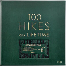 100 Hikes of a Lifetime Personalized Leather Book