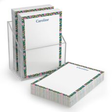 Floral Border Stack of Small Notepads