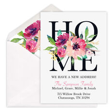 Floral Home Moving Announcements