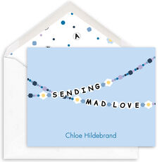 Friendship Bracelet Folded Note Cards - Sending Mad Love