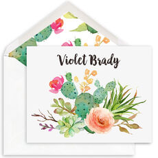 Desert Blooms Folded Note Cards