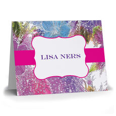 Pink Pansy Folded Note Cards