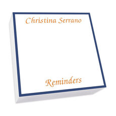 Bordered Memo Square Sheets - REFILL ONLY