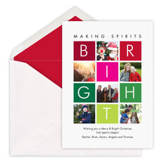 Making Spirits Bright Holiday Photo Cards
