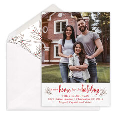 Foliage New Home Photo Moving Announcements