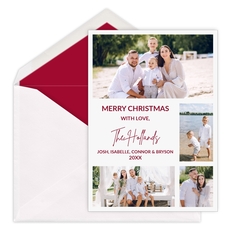 Holiday Collage Flat Holiday Photo Cards