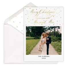 From the New Mr. and Mrs. Flat Holiday Photo Cards