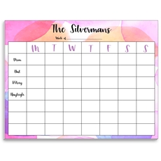 Watercolor Family Weekly Scheduler