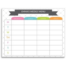 Rainbow Tabs Meal Planner