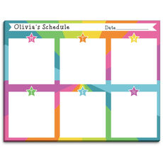 Colorful Stars Weekly Scheduler