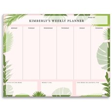 Tropical Leaves Weekly Scheduler