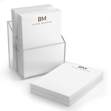 Epic Initials Stack of Small Notepads