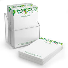 Greenery Stack of Small Notepads