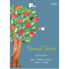 Sweet Tree of Life Jewish New Year Cards