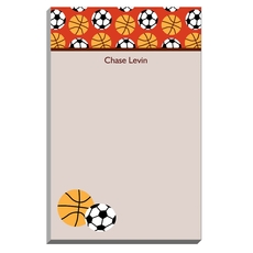 Basketball and Soccer Notepads