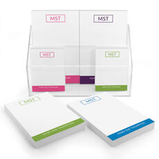 Modern Frame Initials Notepad Set (6 Pads)