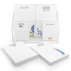 Watercolor Botanical Notepad Set (6 Pads)