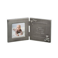 Baby Frame with Teddy Bear Hinged Frame