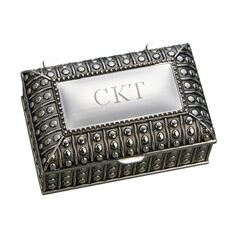 Engraved Beaded Rectangular Box