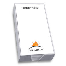 Your Full Color Logo List Sheet with White Paperboard Holder