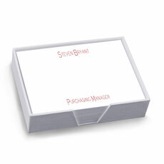 Executive Memo with White Paperboard Holder