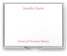 Executive Memo with White Paperboard Holder