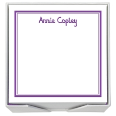 Santa Rosa Memo Square with White Paperboard Holder
