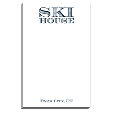 Ski House Notepad