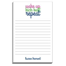 Wake Up Kick Butt Repeat Notepads