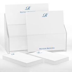 Elegant Script Initial Notepad Set (4 Pads)